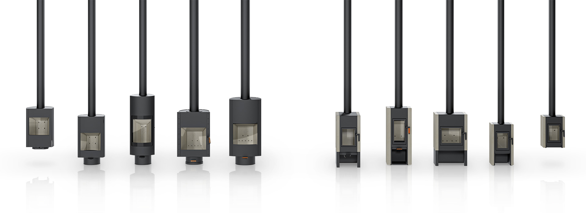 Welke Leenders kachel modellen staan er in de showroom?