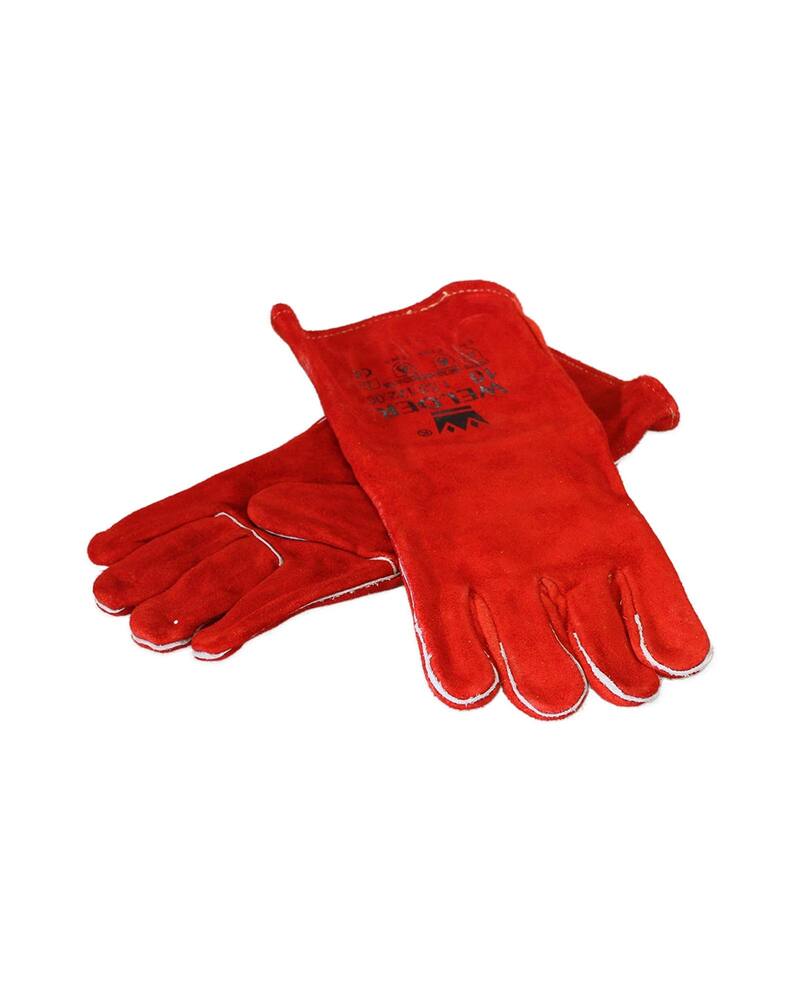 Handschoenset roodleder